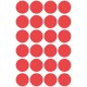 Usuwalne, kolorowe kółka do zaznaczania Avery Zweckform 96 etyk./op., Ø18 mm, czerwone