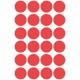 Kolorowe kółka do zaznaczania Avery Zweckform 96 etyk./op., Ø18 mm, czerwone