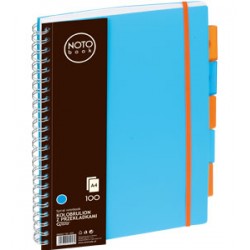 KoﾅＰbrulion Grand NOTObook A4 100 niebieski kratka