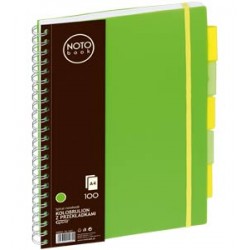 KoﾅＰbrulion Grand NOTObook A4 100 zielony kratka