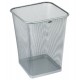 Kosz na papier kwadratowy GRAND GR-017S siatka met. srebrny 18 l