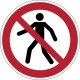 Znacznik podłogowy - symbol „Zakaz przejścia”