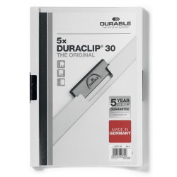 DURACLIP Original 30, skoroszyt zaciskowy A4, 1-30 kartek - 5 szt.
