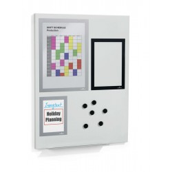 DURAFRAME MAGNETIC BOARD S tablica magnetyczna z zestawem informacyjnych ramek magnetycznych i magnesów