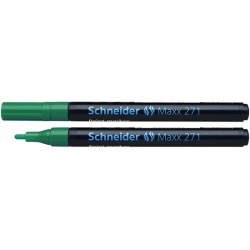 Marker olejowy Schneider Maxx 271 okrﾄ�gﾅＢ koﾅ�cﾃｳwka zielony