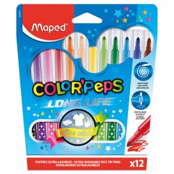 Flamastry ColorPeps long life 12 szt pud. z zaw.