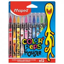 Flamastry ColorPeps monster 12 szt. Pud. z zaw.