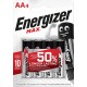 Bateria ENERGIZER Max, AA, LR6, 1,5V, 4 szt.