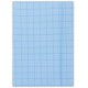 Teczka z gumką DONAU, karton, A4, 400gsm, 3-skrz., niebieska w kratę