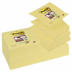 Karteczki samoprzylepne POST-IT® Super sticky Z-Notes (R330-12SS-CY), 76x76mm, 1x90 kart., żółte