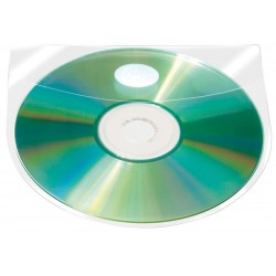 Kieszeﾅ� samoprzylepna Q-CONNECT, na 2-4 pﾅＺty CD/DVD, 127x127mm, 10szt.