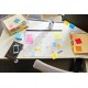 Zakładki indeksujące POST-IT® do archiwizacji (686-A1), PP, wygięte, 50,8x38,1mm, 4x6 kart., mix kolorów