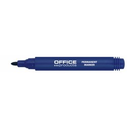 Marker permanentny OFFICE PRODUCTS, okrﾄ�gﾅＺ, 1-3mm (linia), niebieski