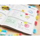 Zakładki indeksujące POST-IT® do archiwizacji (676-AYPV), PP, silne, 15,8x38,1mm, 4x10 szt., mix kolorów