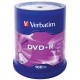 Płyta DVD+R VERBATIM AZO, 4,7GB, prędkość 16x, cake, 100szt., srebrny mat