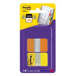 Zakładki indeksujące POST-IT® do archiwizacji (686-OY), PP, silne, 38x25,4mm, 2x8 kart., mix kolorów