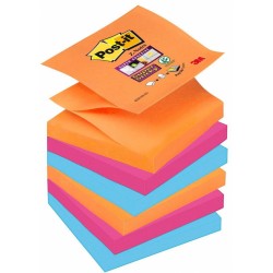 Karteczki samoprzylepne POST-IT® Super sticky Z-Notes (R330-6SS-EG), 76x76mm, 6x90 kart., bangkok