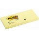 Karteczki samoprzylepne POST-IT® (653), 38x51mm, 3x100 kart., żółte