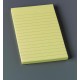 Karteczki samoprzylepne POST-IT® w linię (660), 102x152mm, 1x100 kart., żółte