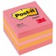 Mini Kostka samoprzylepna POST-IT® (2051P), 51x51mm, 1x400 kart., różowa