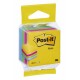 Mini Kostka samoprzylepna POST-IT® (2012-MUC), 51x51mm, 1x400 kart., mix kolorów