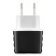 Uniwersalna ładowarka sieciowa EXC Cute, 2xUSB, 2,4A, czarna