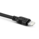 Kabel kompatybilny z lightning EXC Whippy, 0,9m, czarny