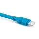 Kabel kompatybilny z lightning EXC Whippy, 0,9m, niebieski