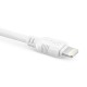 Kabel kompatybilny z lightning EXC Whippy, 2m, biały