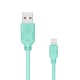 Kabel kompatybilny z lightning EXC Whippy, 2m, miętowy