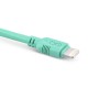 Kabel kompatybilny z lightning EXC Whippy, 2m, miętowy