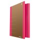 Teczka z gumką DONAU Life, Karton, A4, 500gsm, 3-skrz., różowa