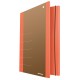 Teczka z gumką DONAU Life, Karton, A4, 500gsm, 3-skrz., pomarańczowy