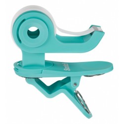Dyspenser do taśm SCOTCH® Clip&Twist (C-19-CLIP), w zestawie taśma Magic 19mmx8,89m, zielony