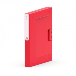 Folder NEW BINDER MOXOM, plastikowy, A4/35 mm, czerwony
