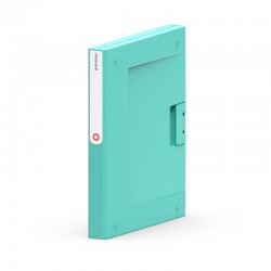 Folder NEW BINDER MOXOM, plastikowy, A4/35mm, turkusowy