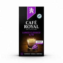 KapsuﾅＬi kawowe CAFE ROYAL LUNGO CLASSICO, 10 szt