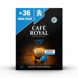 KapsuﾅＬi kawowe CAFE ROYAL LUNGO, 36 szt