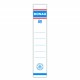 Etykiety wsuwane do segregatora DONAU, 28x153mm, dwustronne, 20szt.