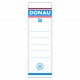 Etykiety wsuwane do segregatora DONAU, 48x153mm, dwustronne, 20szt.