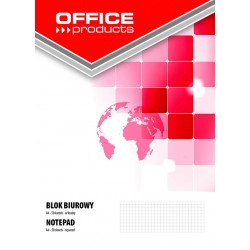 Blok biurowy OFFICE PRODUCTS, A4, w kratkﾄ�, 50 kart., 70gsm