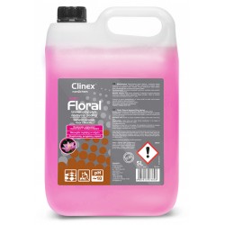 Uniwersalny pﾅＺn CLINEX Floral Blush 5L, do mycia podﾅづｳg