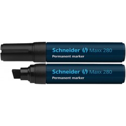 Marker permanentny SCHNEIDER Maxx 280, ﾅ嫩iﾄ冲y, 4-12mm, czarny