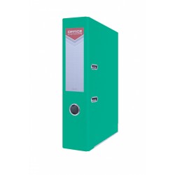 Segregator OFFICE PRODUCTS Officer z szyną, PP, A4/75mm, turkusowy