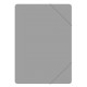 Teczka z gumką OFFICE PRODUCTS, A4, PP, 500mikr., 3-skrz., szara