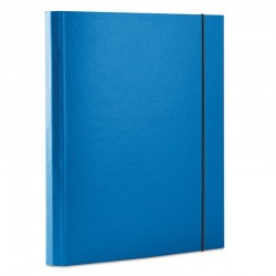Teczka z gumkﾄ� OFFICE PRODUCTS, PP, A4/30, 3-skrz., niebieska