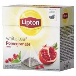 Herbata LIPTON, piramidki, 20 torebek, biaﾅＢ herbata i granat