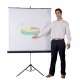 Ekran projekcyjny BI-OFFICE, na trójnogu, 1800x1800mm, biały
