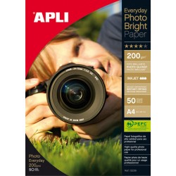 Papier fotograficzny APLI Everyday Photo Paper, A4, 200gsm, bﾅＺszczﾄ�cy, 50ark.