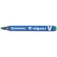 Marker permanentny DONAU D-Signer V, ścięty, 1-4mm (linia), zielony